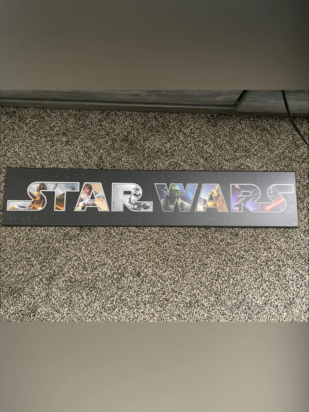 Star Wars Black Logo Collage Wall Art